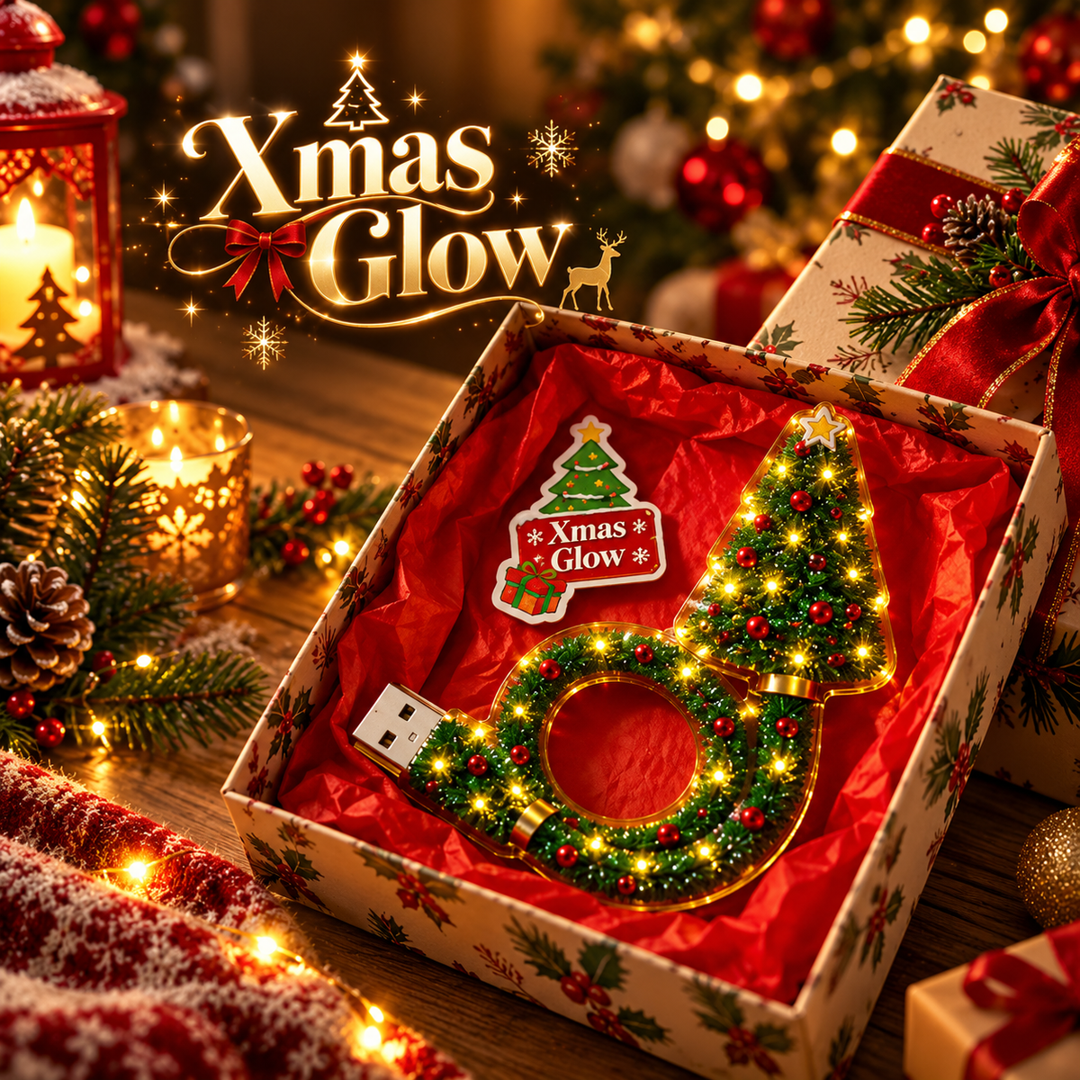 Xmas Glow – Magical Christmas Projection Tree