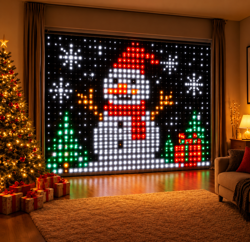 Smart RGB LED Curtain Lights – 400 LEDs, App & Remote Control